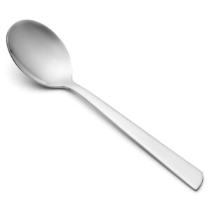 ProCuisinier Cuillère à Café Cuillerée à Soupe - Monobloc d'une Pièce Acier Inoxydable 18/10 et 140 mm Couleur Argent