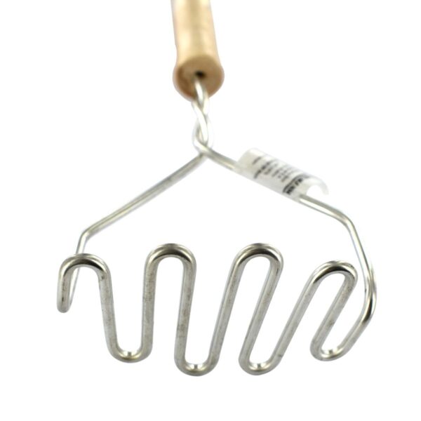 ProCuisinier 521417 Presse purée manuel, presse légumes, presse purée professionnel, écrase légumes, Bois – Image 3