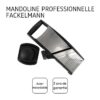 ProCuisinier 685506 Mandoline professionnelle, mandoline manuelle, tranche légumes, mandoline pour légumes – Image 4